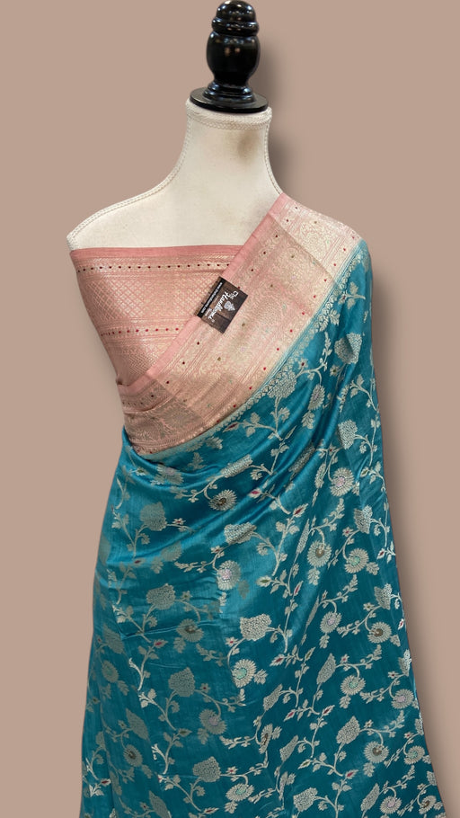 Pure Chiniya Silk Handloom Banarasi Saree - The Handlooms