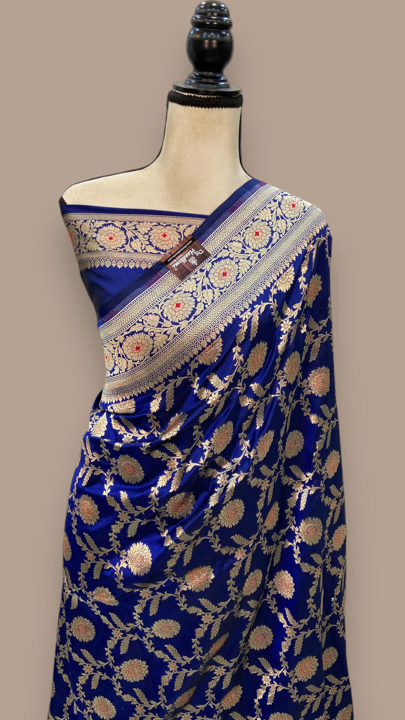 Nita Ambani in Pure Katan Silk Banarasi Handloom Saree - All over Jaal work with Meenakar - The Handlooms