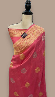 Tussar Georgette Handloom Banarasi Saree - The Handlooms
