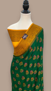 Pure Chiffon Khaddi Banarasi Saree - The Handlooms