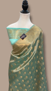 Pure Kora Tissue Handloom Banarasi Saree - The Handlooms
