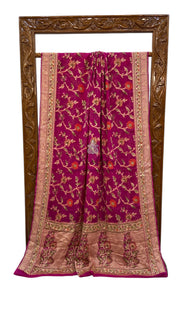 Pure Chiffon Khaddi Banarasi Saree - The Handlooms