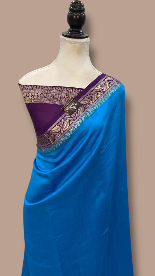 Pure Chiniya Silk Khaddi Handloom Banarasi Saree - The Handlooms