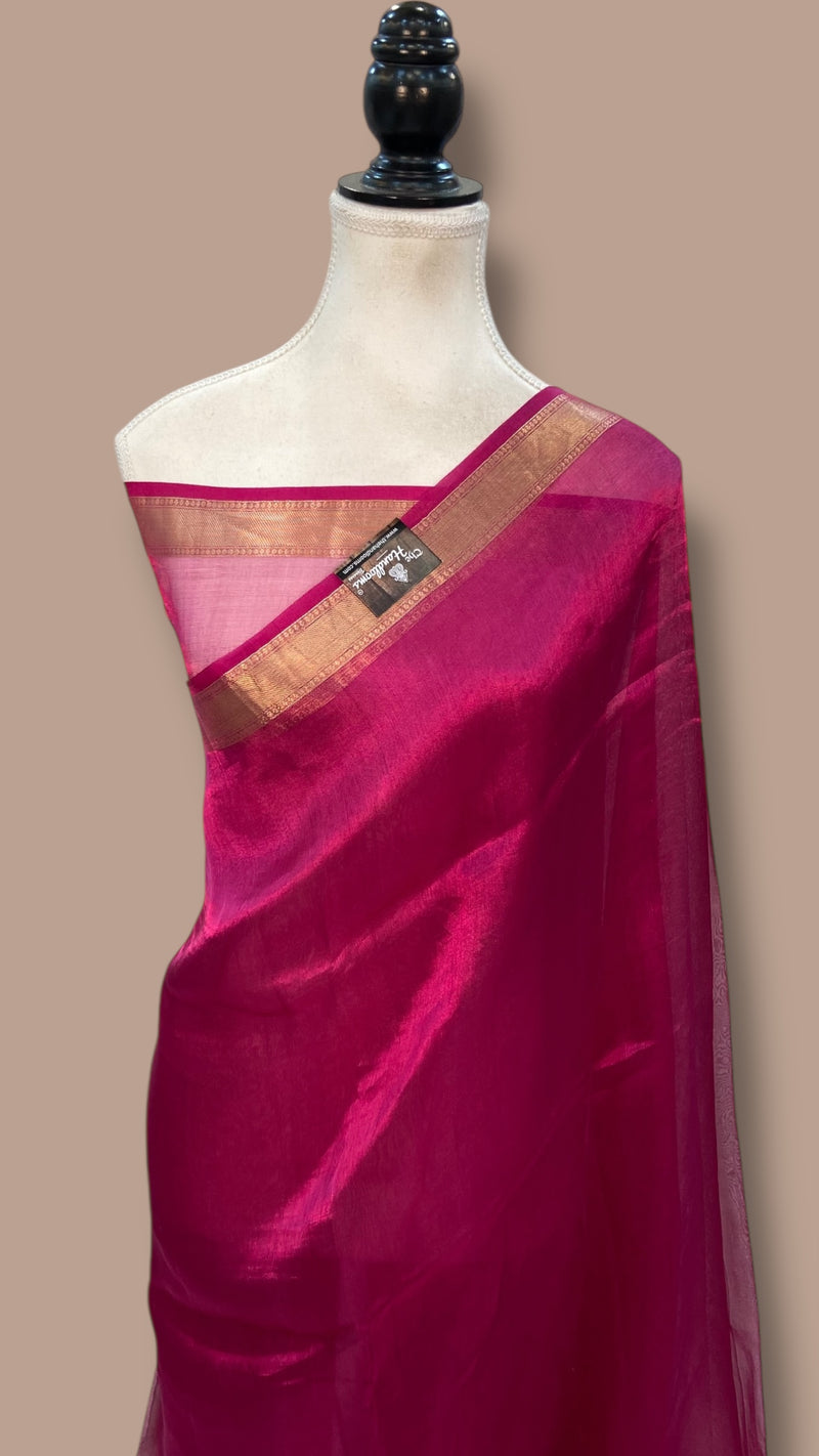 Pure Kora Tissue Handloom Banarasi Saree - The Handlooms