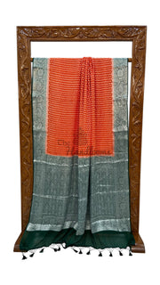 Pure Chiffon Khaddi Banarasi Saree - The Handlooms