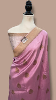 Pure Katan Silk Banarasi Handloom Saree - All over Kadua motifs - The Handlooms