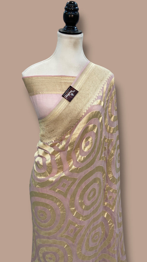 Khaddi Georgette Handloom Banarasi Saree - The Handlooms