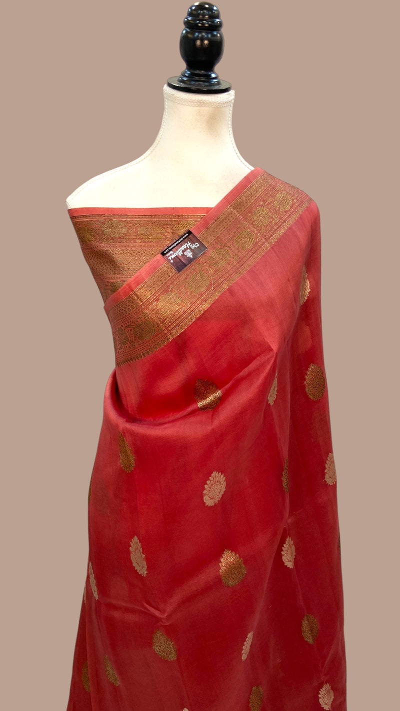 Pure Kora Handloom Banarasi Saree - The Handlooms