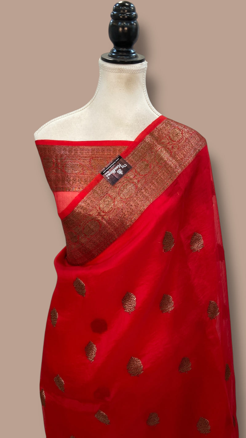 Pure Kora Handloom Banarasi Saree - The Handlooms