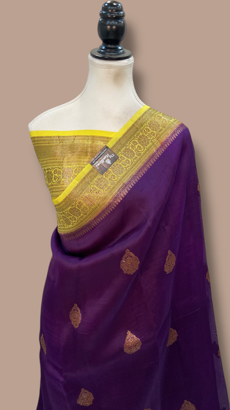Pure Kora Handloom Banarasi Saree - The Handlooms