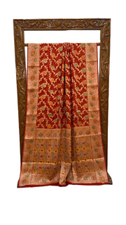 Pure Chiffon Khaddi Banarasi Saree - The Handlooms