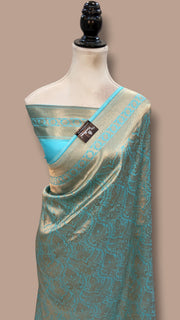 Pure Katan Silk Banarasi Handloom Saree - Tanchui Brocade - The Handlooms