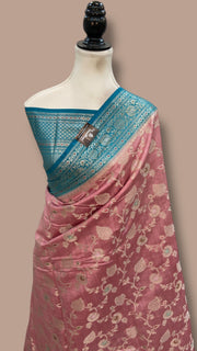 Pure Chiniya Silk Handloom Banarasi Saree - The Handlooms