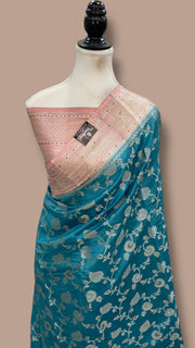 Pure Chiniya Silk Handloom Banarasi Saree - The Handlooms