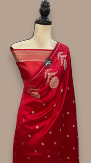 Pure Mango Silk Banarasi Handloom Saree - The Handlooms