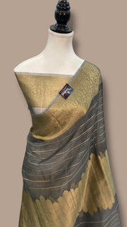 Pure Metallic Tissue Handloom Banarasi Saree - The Handlooms