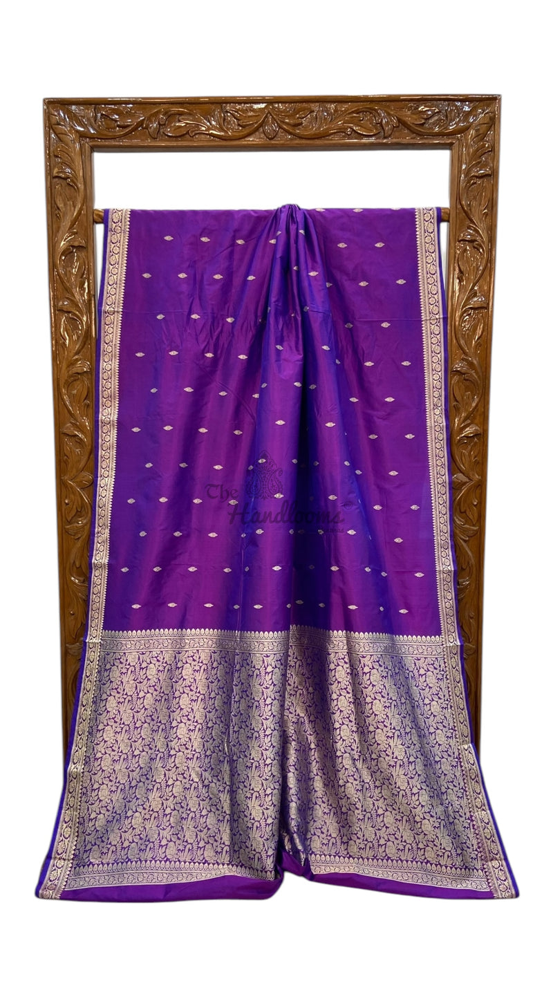 Pure Katan Silk Banarasi Handloom Saree - The Handlooms