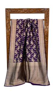 Pure Katan Silk Banarasi Handloom Saree - All over jaal work - The Handlooms