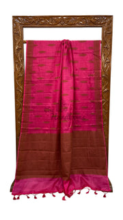 Pure Tussar Silk Handloom Banarasi Saree - The Handlooms