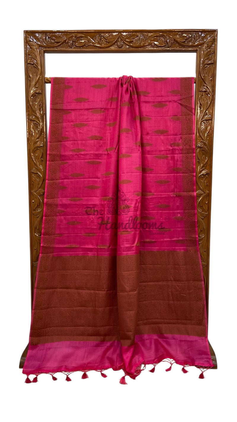 Pure Tussar Silk Handloom Banarasi Saree - The Handlooms