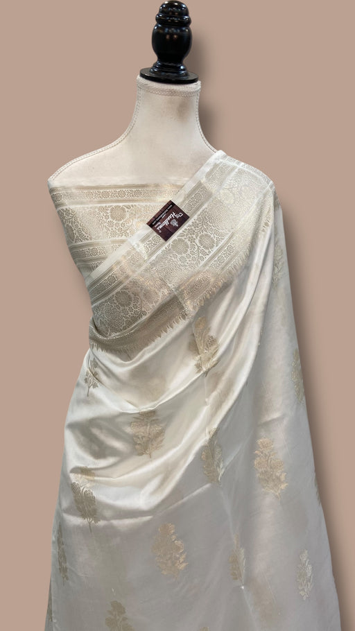 Pure Mango Silk Banarasi Handloom Saree - The Handlooms