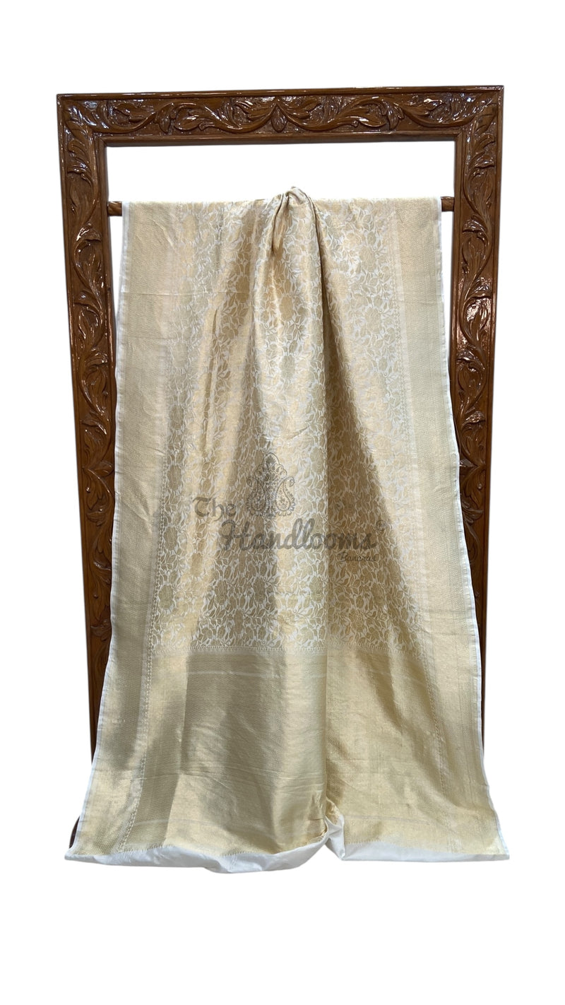 Pure Katan Silk Banarasi Handloom Saree - Tanchui Brocade - The Handlooms