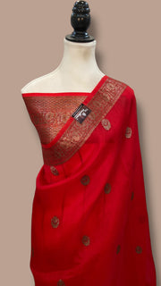 Pure Kora Handloom Banarasi Saree - The Handlooms