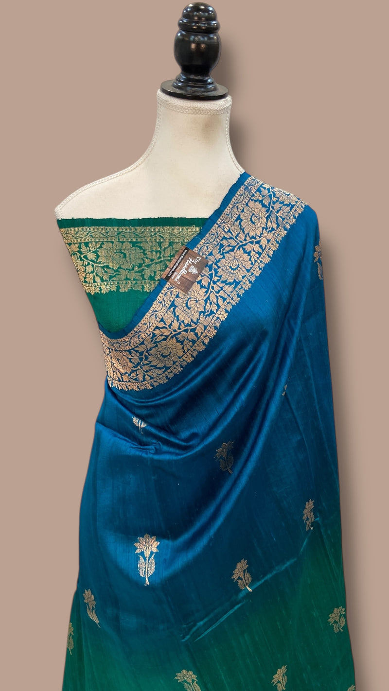 Pure Raw Silk Handloom Banarasi Saree - The Handlooms