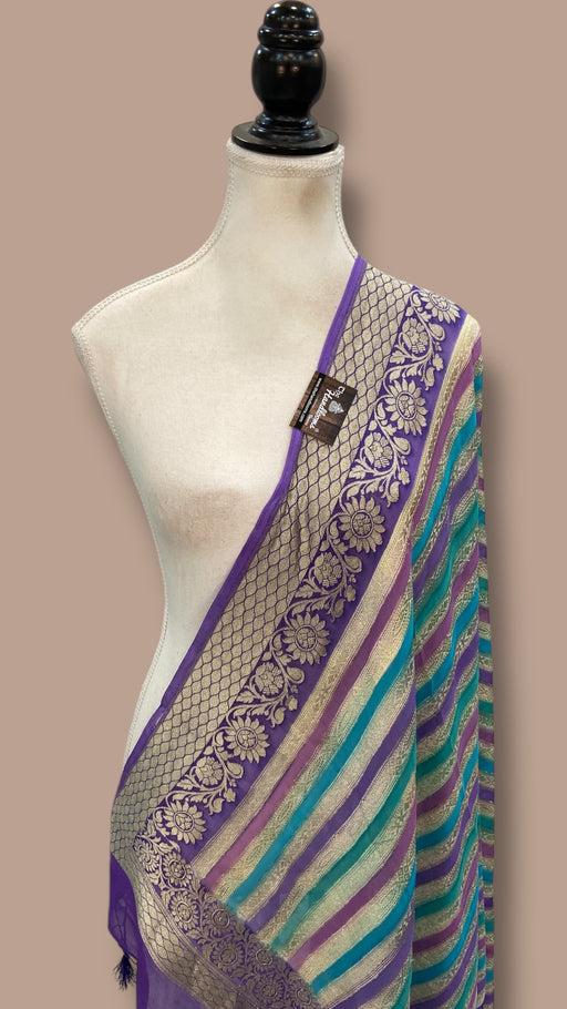Pure Khaddi Georgette Handloom Dupatta - The Handlooms