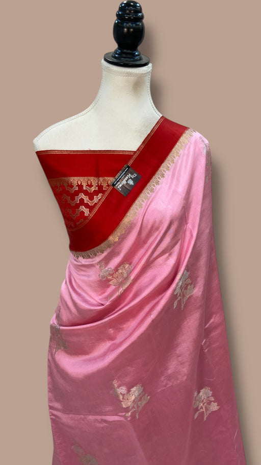 Pure Mango Silk Banarasi Handlokom Saree - The Handlooms