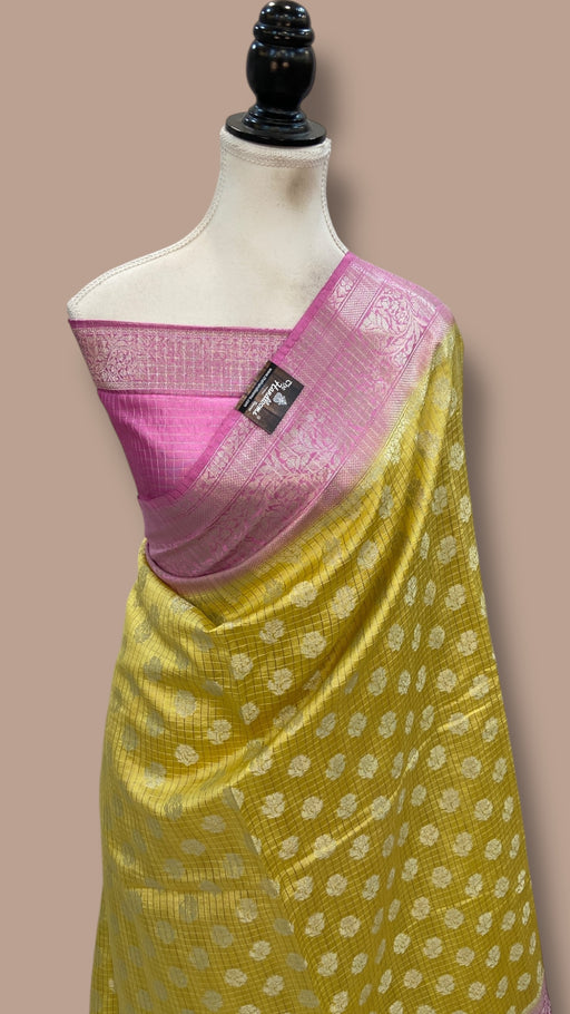Pure Chiniya Silk Handloom Banarasi Saree - The Handlooms