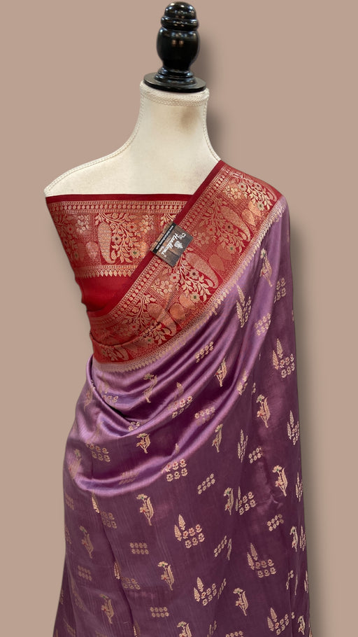 Pure Mango Silk Banarasi Handloom Saree - The Handlooms