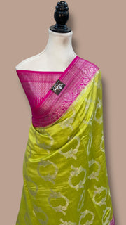 Pure Chiniya Silk Handloom Banarasi Saree - The Handlooms