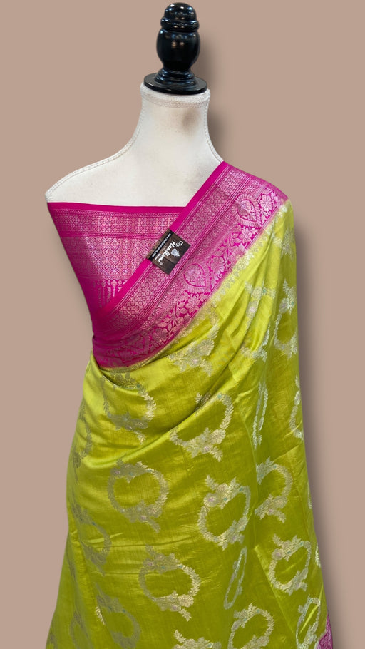 Pure Chiniya Silk Handloom Banarasi Saree - The Handlooms