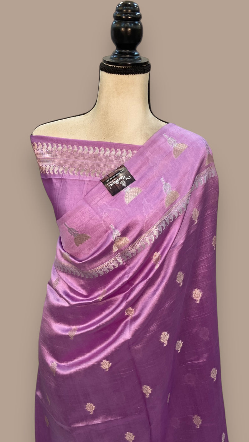 Pure Mango Silk Banarasi Handloom Saree - The Handlooms