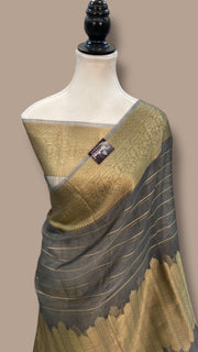 Pure Metallic Tissue Handloom Banarasi Saree - The Handlooms