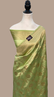 Pure Dupion Silk Banarasi Handloom Saree - The Handlooms