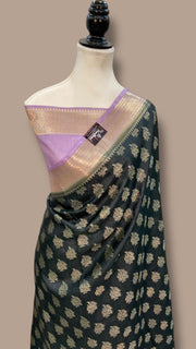 Pure Tussar Silk Handloom Banarasi Saree - The Handlooms