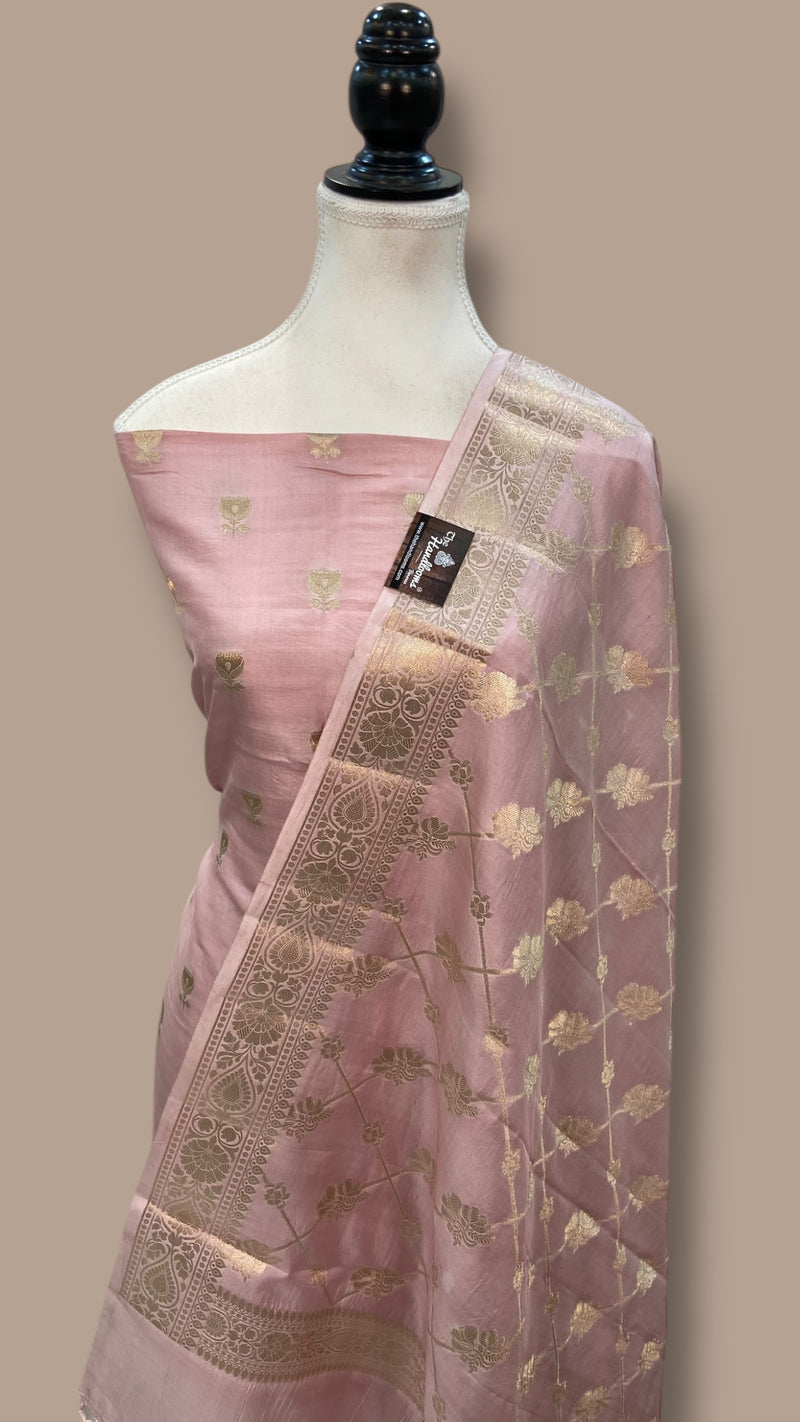 Pure Mango Silk Dress Material - The Handlooms