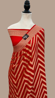 Pure Chiffon Khaddi Banarasi Saree - The Handlooms