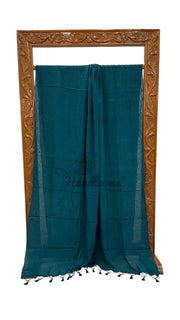 Pure Georgette Chikankari Handloom Banarasi Saree - The Handlooms