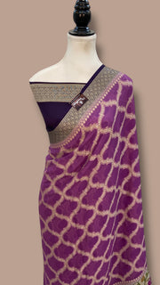 Pure Chiffon Khaddi Banarasi Saree - The Handlooms