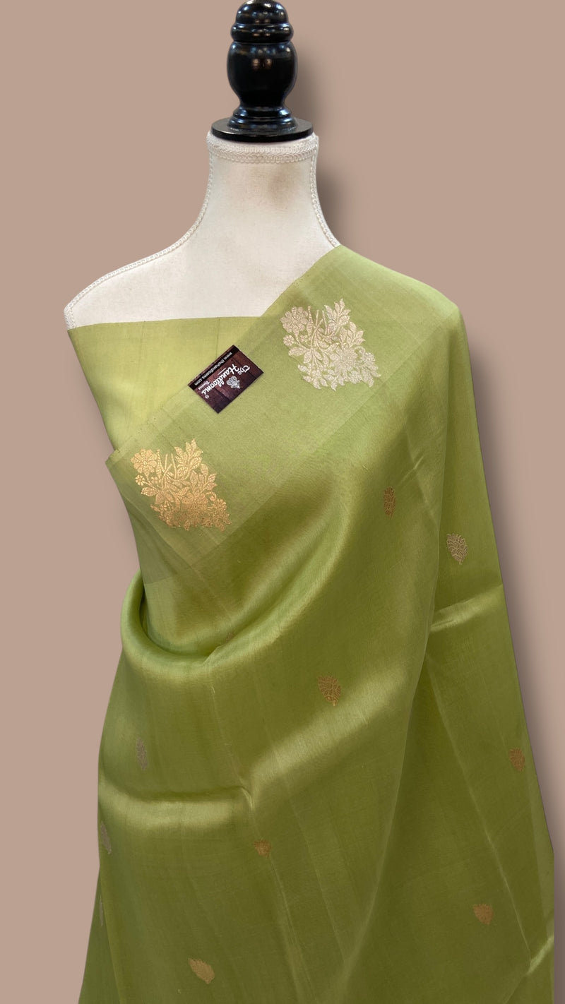 Pure Kora Handloom Banarasi Saree - The Handlooms