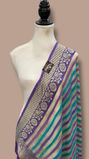 Pure Khaddi Georgette Handloom Dupatta - The Handlooms