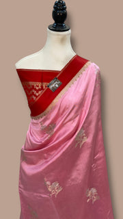Pure Mango Silk Banarasi Handlokom Saree - The Handlooms