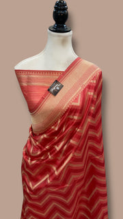 Pure Katan Silk Banarasi Handloom Saree - All Over Jaal Work - The Handlooms