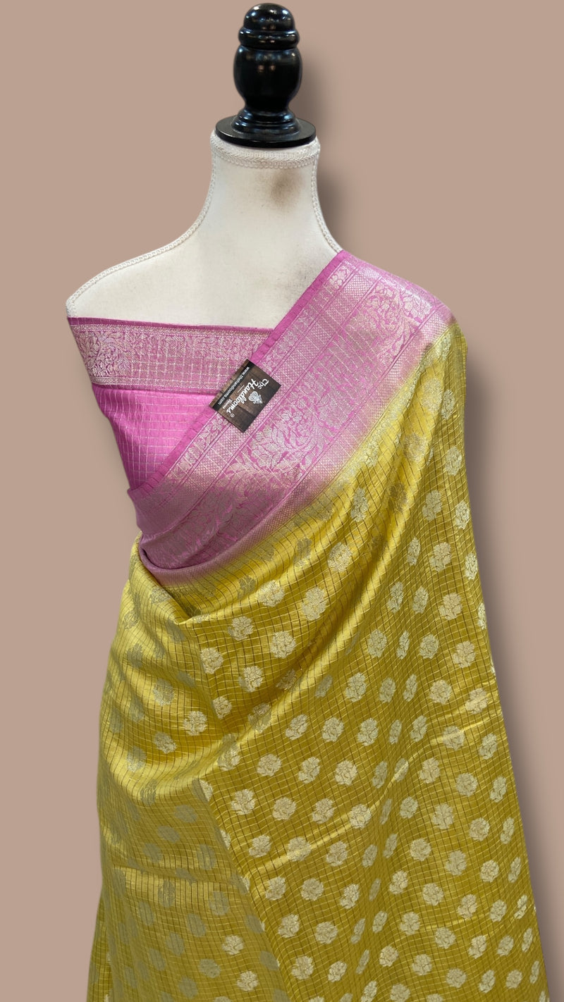 Pure Chiniya Silk Handloom Banarasi Saree - The Handlooms