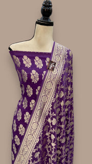 Khaddi Georgette Banarasi Dress material - The Handlooms