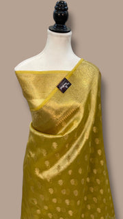 Pure Kora Tissue Handloom Banarasi Saree - The Handlooms