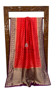 Pure Dupion Silk Banarasi Handloom Saree - The Handlooms